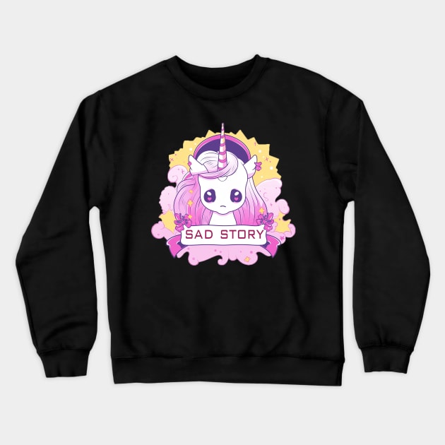 sad story Crewneck Sweatshirt by skatermoment